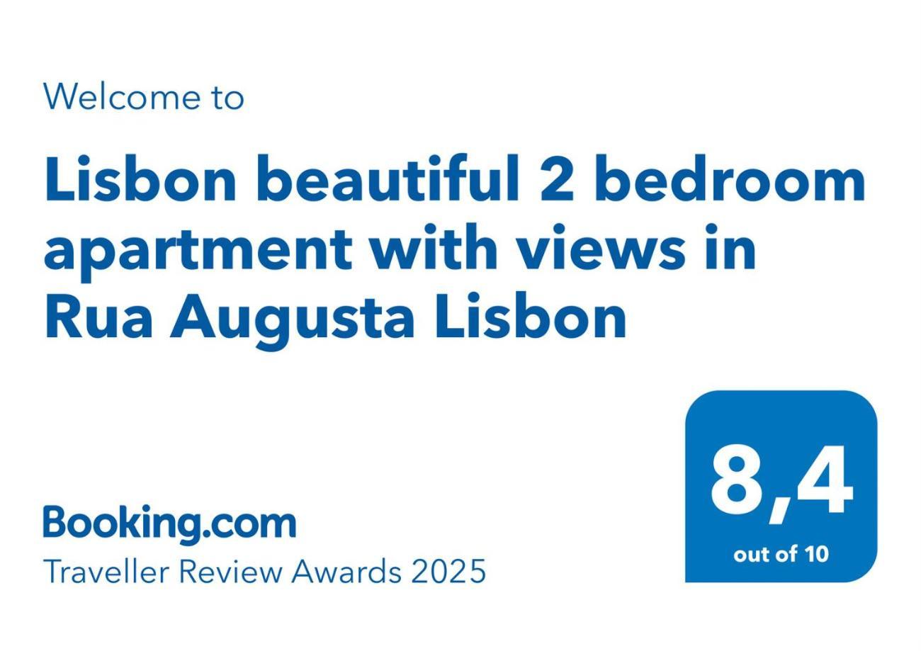 Lisbon Beautiful 2 Bedroom Apartment With Views In Rua Augusta Lisboa Exteriér fotografie